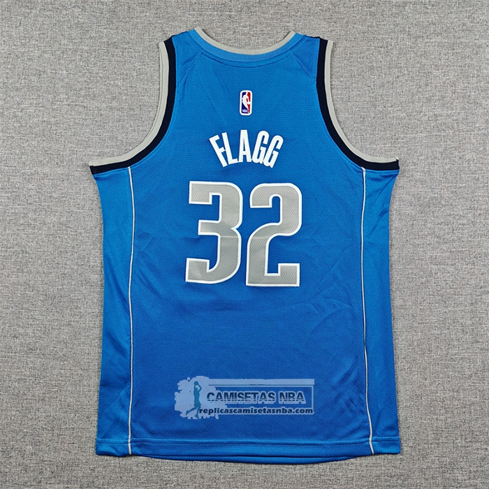 Camiseta Nino Dallas Mavericks Cooper Flagg NO 32 Icon 2025-26 Azul